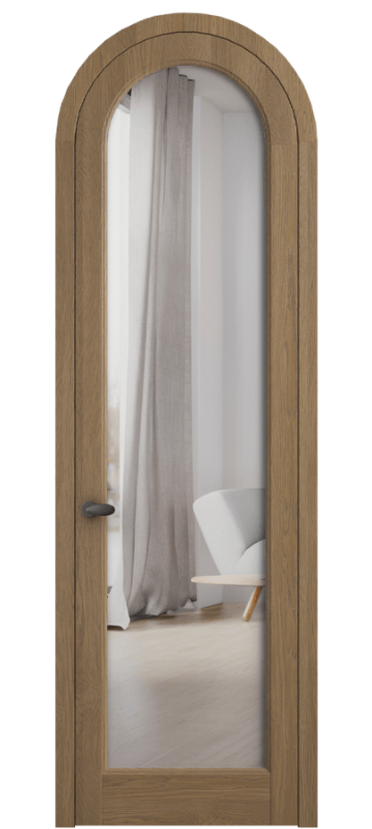 Межкомнатная дверь Палаццо 6814 Дуб мускатный матовый Двустороннее зеркало, триплекс Цена 11100 Br | Volhovec