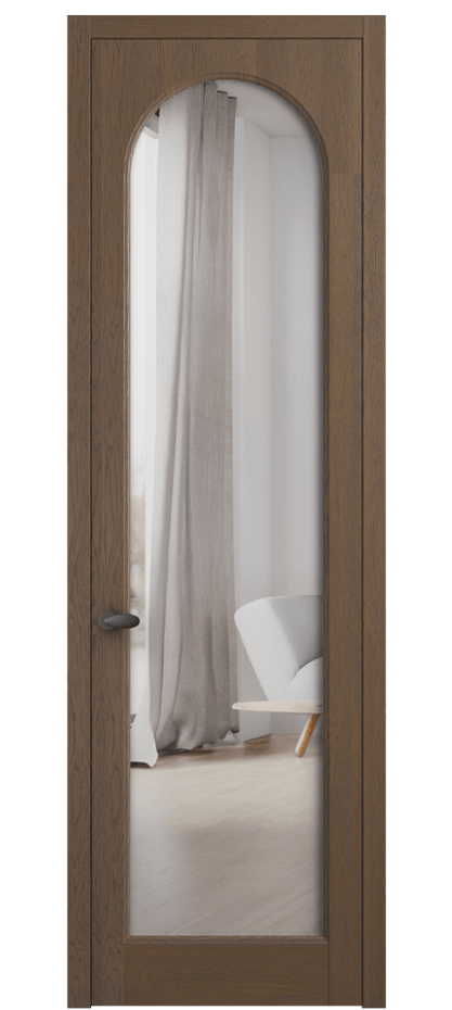 Межкомнатная дверь Palazzo 6804 Дуб туманный матовый Двустороннее зеркало, триплекс Цена 8000 Br | Volhovec