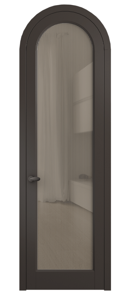 Межкомнатная дверь Palazzo 6814 Матовый антрацит Рифлёное бронзовое стекло "Дюна", триплекс, 8 мм Цена 6600 Br | Volhovec