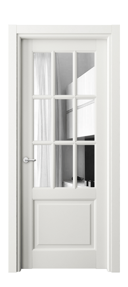 Межкомнатная дверь Тоскана Грильято 6312 Матовый серый Двустороннее зеркало, триплекс Цена 6270 Br | Volhovec