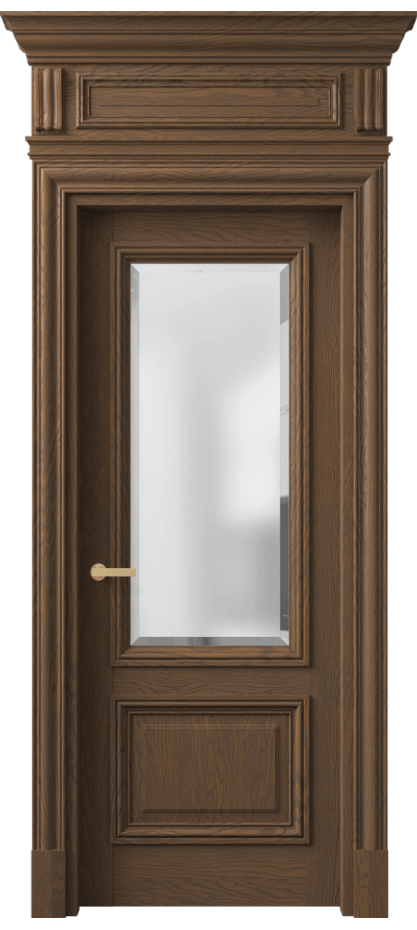 Межкомнатная дверь Антик 7302 Дуб туманный матовый Сатинированное стекло с фацетом Цена 14170 Br | Volhovec