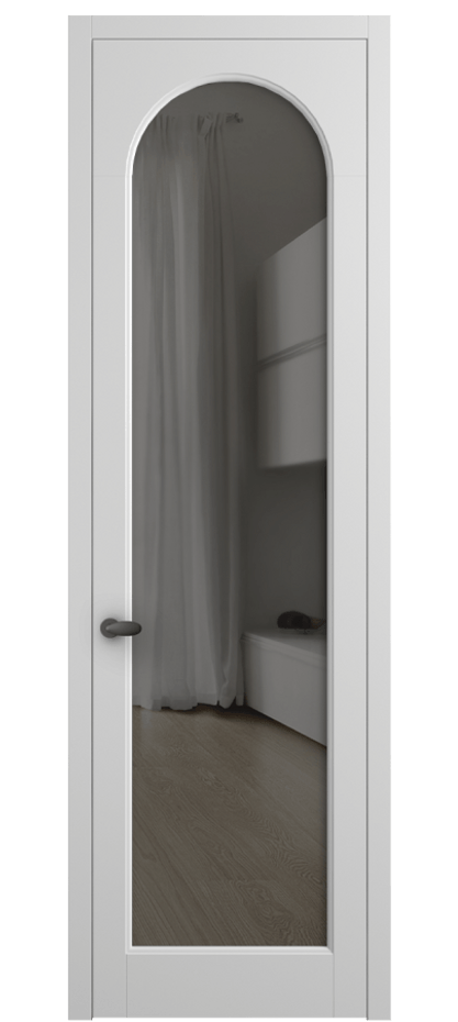 Дверь межкомнатная Палаццо 6804 Матовый белоснежный Прозрачное серое стекло, триплекс 0536 МБЛ Цена 5200 Br Наличники уже входят в базовый комплект. Фабрика дверей Волховец 8 (800) 551 43 19 Межкомнатная дверь Палаццо 6804 Матовый белоснежный Прозрачное серое стекло, триплекс Цена 5200 Br | Volhovec