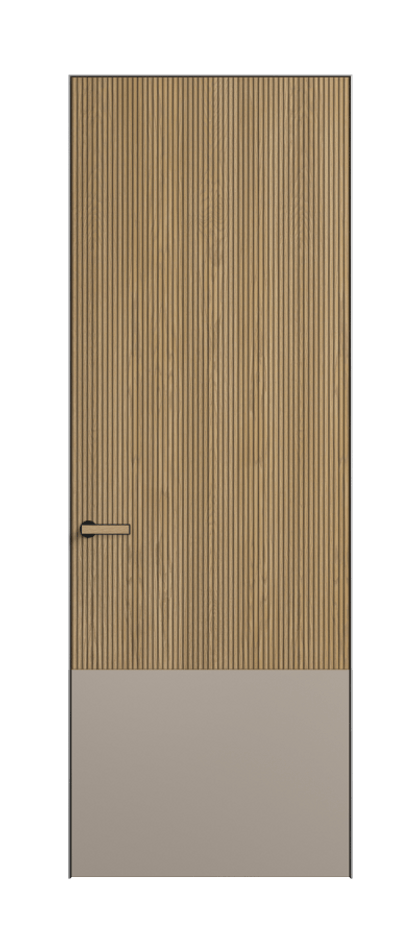 Межкомнатная дверь Velvet 8203 Дуб соломенный матовый Duo - Матовый бисквитный. Цена 6600  | Volhovec