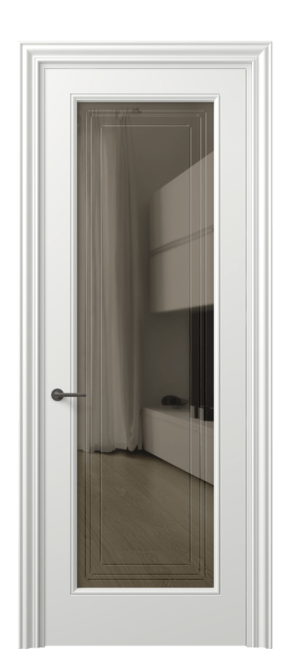 Дверь межкомнатная Mascot 8400 Матовый светло-серый Прозрачное бронзовое стекло с гравировкой "Грани", триплекс, 7 мм Фигурный наличник МССР Цена 3320 Br Наличники уже входят в базовый комплект. Фабрика дверей Волховец 8 (800) 551 43 19 Межкомнатная дверь Mascot 8400 Матовый светло-серый Прозрачное бронзовое стекло с гравировкой "Грани", триплекс, 7 мм Цена 3320 Br | Volhovec