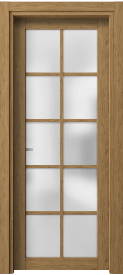 Межкомнатная дверь Neo 2106 Грецкий орех Сатинированное стекло Цена 1410 Br | Volhovec