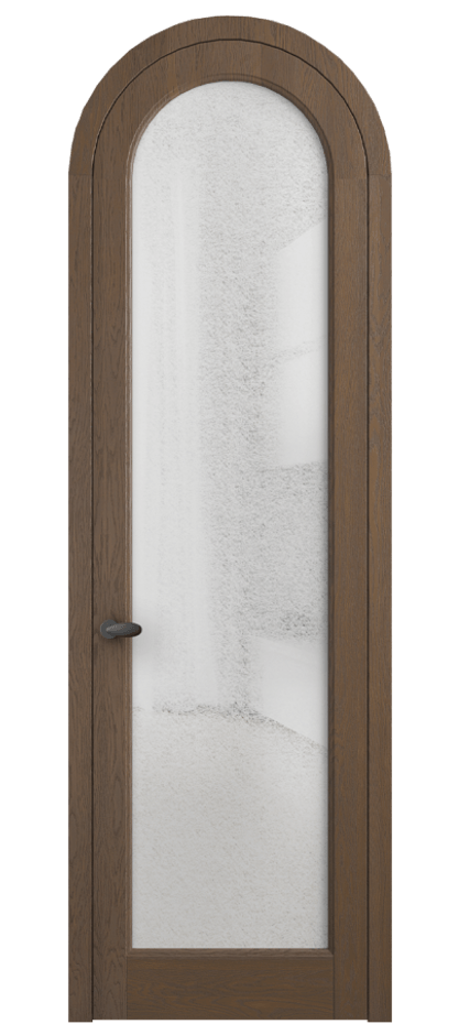 Межкомнатная дверь Palazzo 6814 Дуб туманный матовый Фактурное стекло "Лёд", триплекс, 8 мм Цена 10700.3044 Br | Volhovec