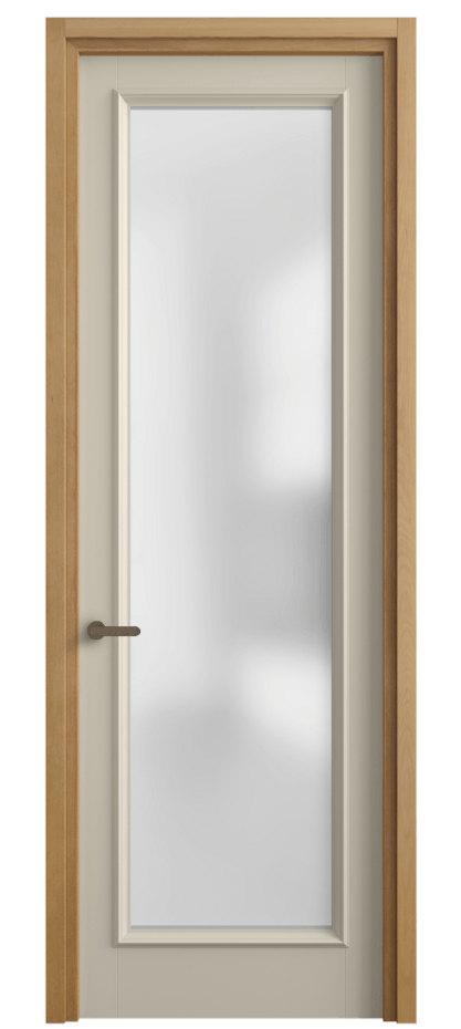 Межкомнатная дверь Charm 6702 Бук бежево-серый Сатинированное стекло Цена 5400 Br | Volhovec