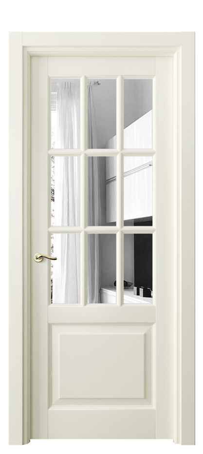 Межкомнатная дверь Лигнум 0748 Матовый молочно-белый Двустороннее зеркало, триплекс Цена 6420 Br | Volhovec