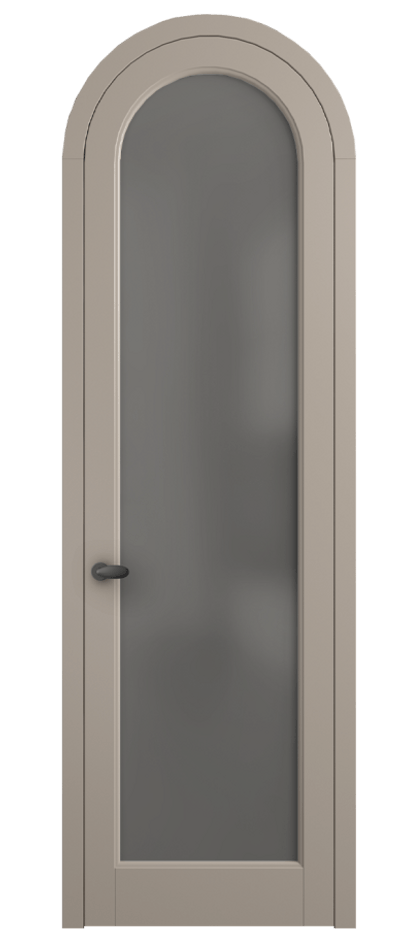 Межкомнатная дверь Palazzo 6814 Матовый бисквитный Сатинированное серое стекло, триплекс Цена 6700 Br | Volhovec