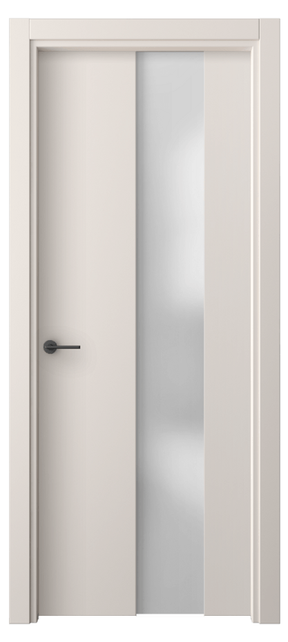 Межкомнатная дверь Freedom 4226 ПЭТ тёплый-белый Сатинированное стекло Цена 1600 Br | Volhovec