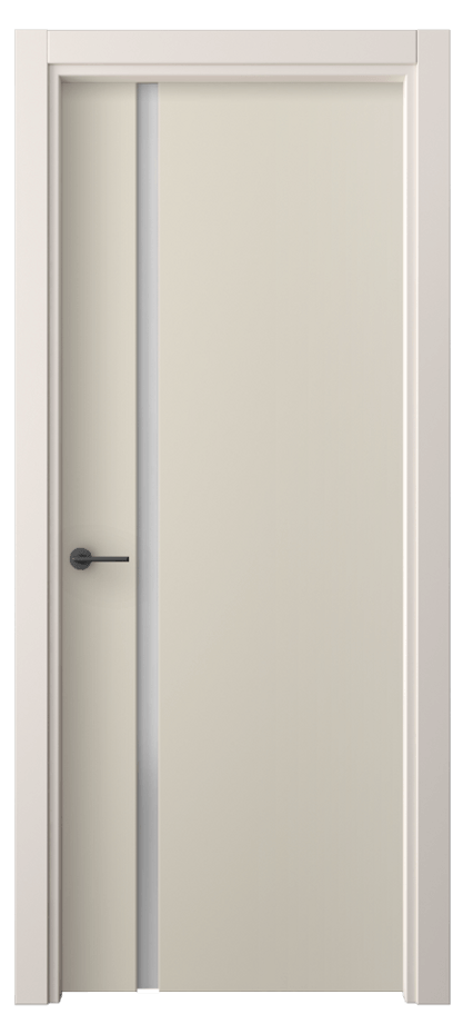 Межкомнатная дверь Freedom 4222 ПЭТ светло-бежевый Сатинированное стекло Цена 1600 Br | Volhovec