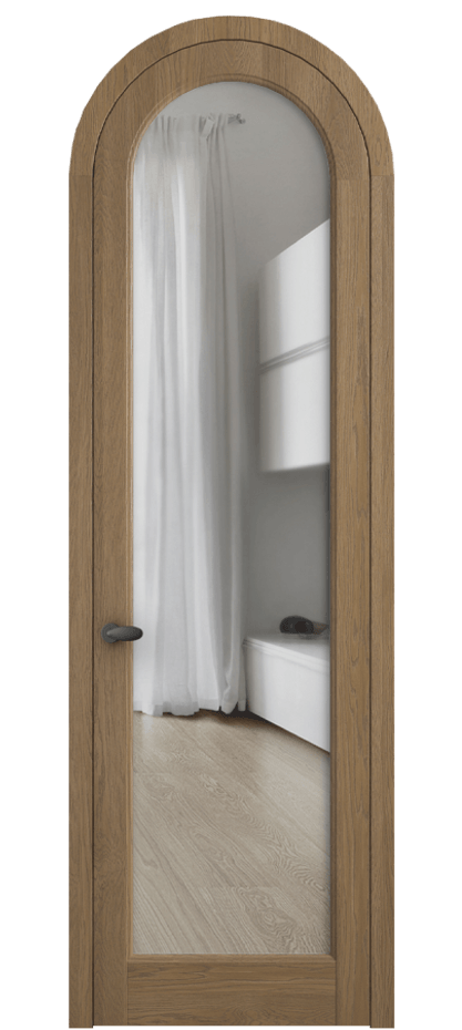 Межкомнатная дверь Палаццо 6814 Дуб мускатный матовый Прозрачное стекло Цена 11000 Br | Volhovec