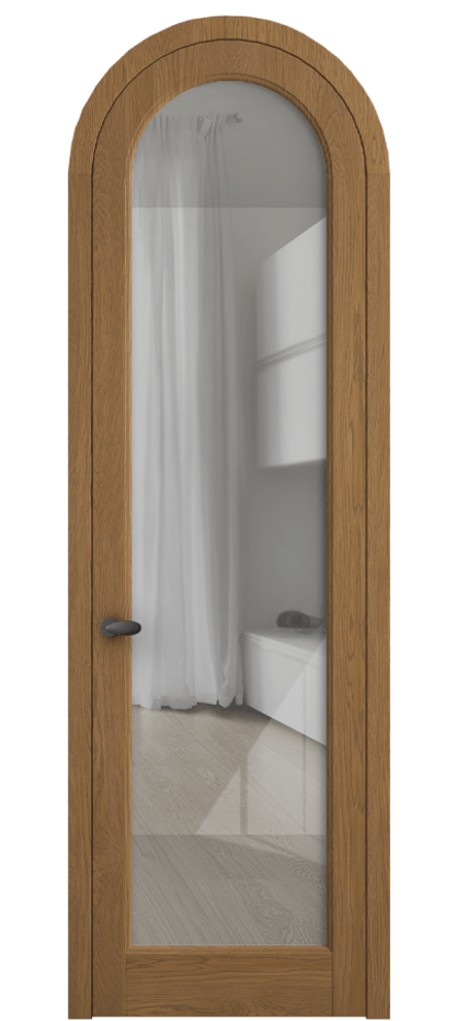 Межкомнатная дверь Palazzo 6814 Дуб пряный матовый Рефлективное прозрачное стекло "Stopsol", калёное Цена 11500 Br | Volhovec