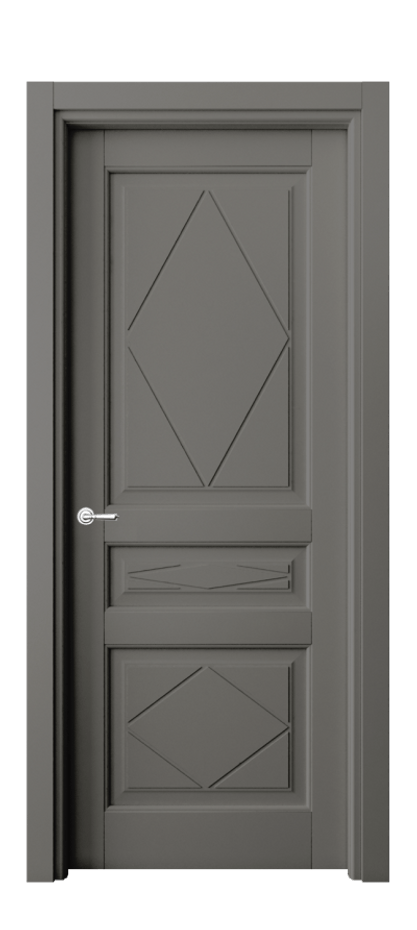Межкомнатная дверь Тоскана Ромбо 6345 Матовый классический серый  Цена 5570 Br | Volhovec