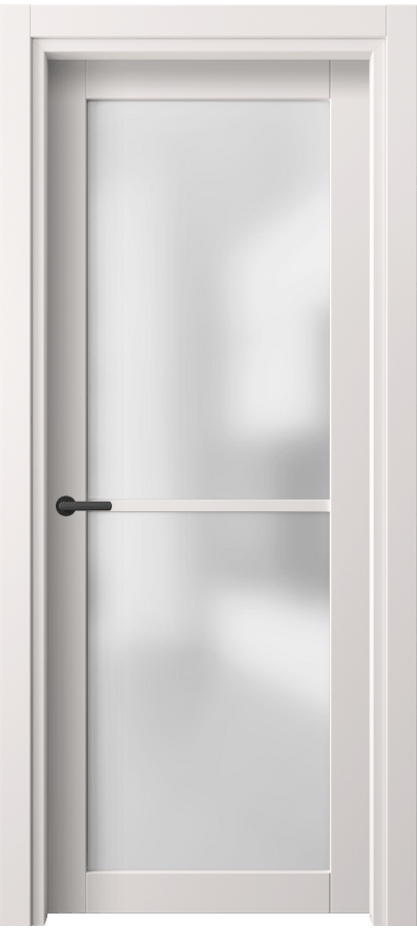 Межкомнатная дверь Нео 2108 ПЭТ кремово-серый Сатинированное стекло Цена 1690 Br | Volhovec
