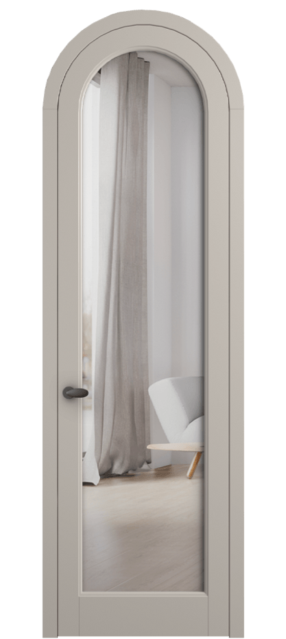 Межкомнатная дверь Palazzo 6814 Матовый светло-бежевый Двустороннее зеркало, триплекс Цена 6800 Br | Volhovec