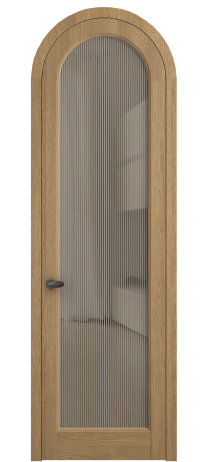 Межкомнатная дверь Palazzo 6814 Дуб пшеничный матовый Рифлёное бронзовое стекло "Дюна", триплекс Цена 11400 Br | Volhovec