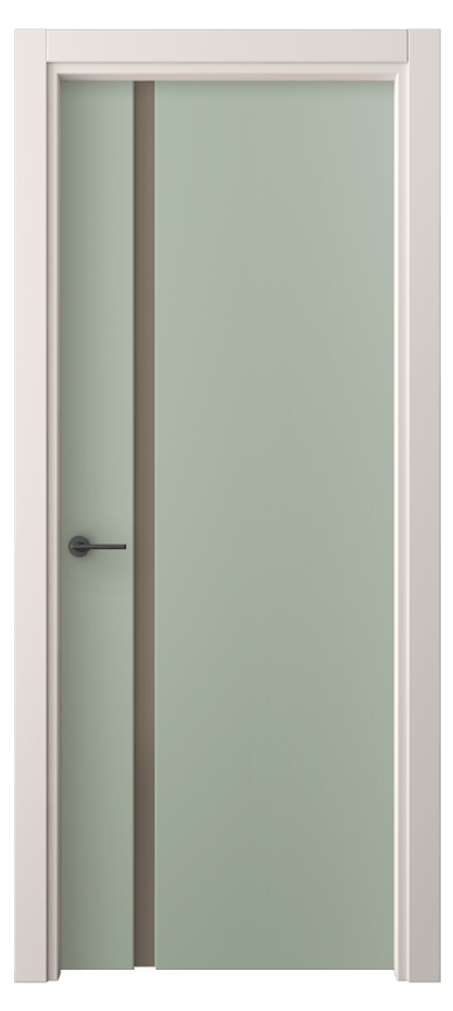 Межкомнатная дверь Фридом 4222 ПЭТ светло-оливковый Сатинированное бронзовое стекло, триплекс Цена 1700 Br | Volhovec