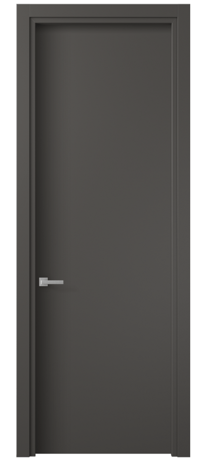 Межкомнатная дверь Planum 0010 ПЭТ графитовый  Цена 1370 Br | Volhovec