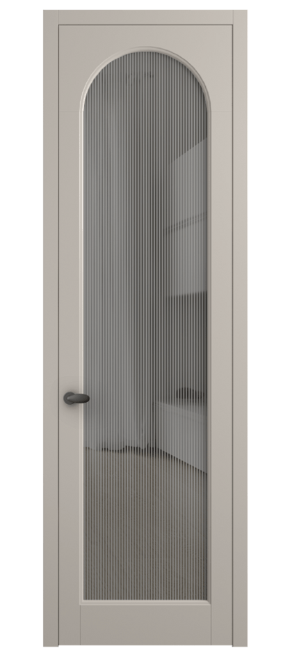 Дверь межкомнатная Palazzo 6804 Матовый светло-бежевый Рифлёное серое стекло "Дюна", триплекс 0536 МСБЖ Цена 5500 Br Наличники уже входят в базовый комплект. Фабрика дверей Волховец 8 (800) 551 43 19 Межкомнатная дверь Palazzo 6804 Матовый светло-бежевый Рифлёное серое стекло "Дюна", триплекс Цена 5500 Br | Volhovec