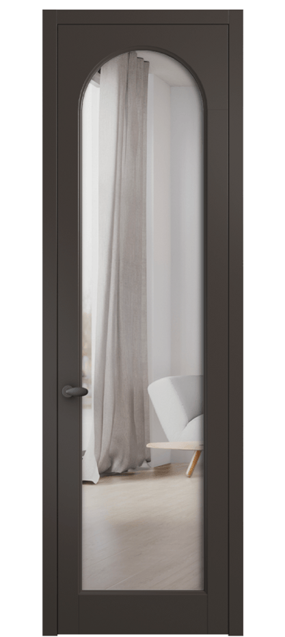 Межкомнатная дверь Palazzo 6804 Матовый антрацит Двустороннее зеркало, триплекс Цена 5300 Br | Volhovec