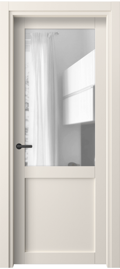 Дверь межкомнатная Neo// 2122 ПЭТ кремово-белый Прозрачное стекло, триплекс Гладкий классический наличник ПЭКБ Цена 1631 Br Наличники уже входят в базовый комплект. Фабрика дверей Волховец 8 (800) 551 43 19 Межкомнатная дверь Neo// 2122 ПЭТ кремово-белый Прозрачное стекло, триплекс Цена 1631 Br | Volhovec