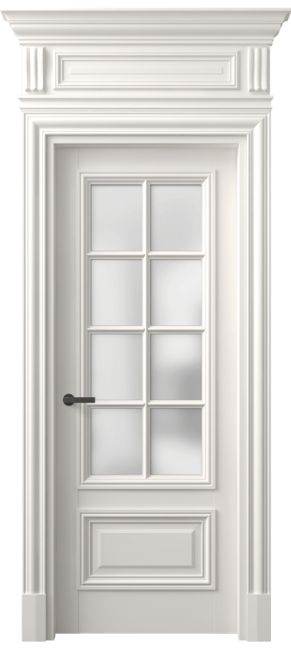 Межкомнатная дверь Antique 7316 Бук пудровый белый Сатинированное стекло Цена 9570 Br | Volhovec