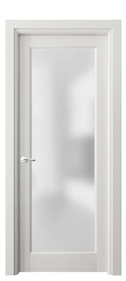 Межкомнатная дверь Лигнум 0700 Матовый серый Сатинированное стекло Цена 5080 Br | Volhovec