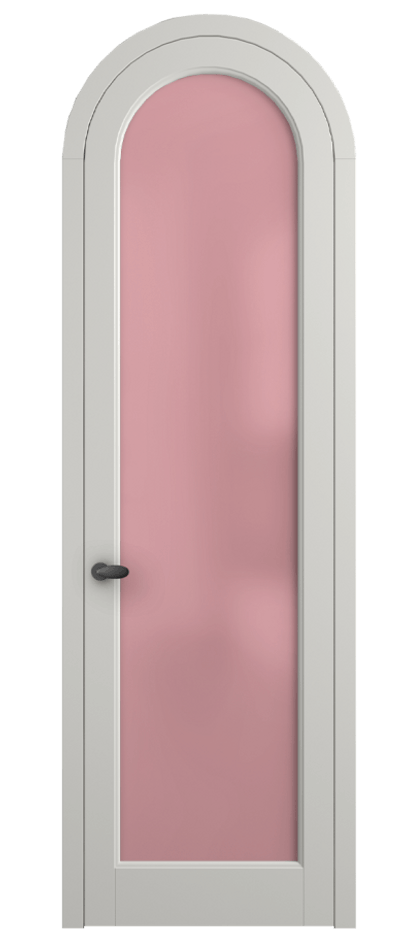 Межкомнатная дверь Palazzo 6814 Матовый серый Сатинированное розовое стекло, триплекс Цена 6700 Br | Volhovec