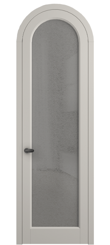 Межкомнатная дверь Palazzo 6814 Матовый облачно-серый Фактурное серое стекло "Лёд", триплекс Цена 7000 Br | Volhovec