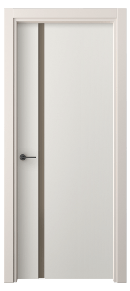 Межкомнатная дверь Фридом 4222 ПЭТ белоснежный Сатинированное бронзовое стекло, триплекс Цена 1700 Br | Volhovec