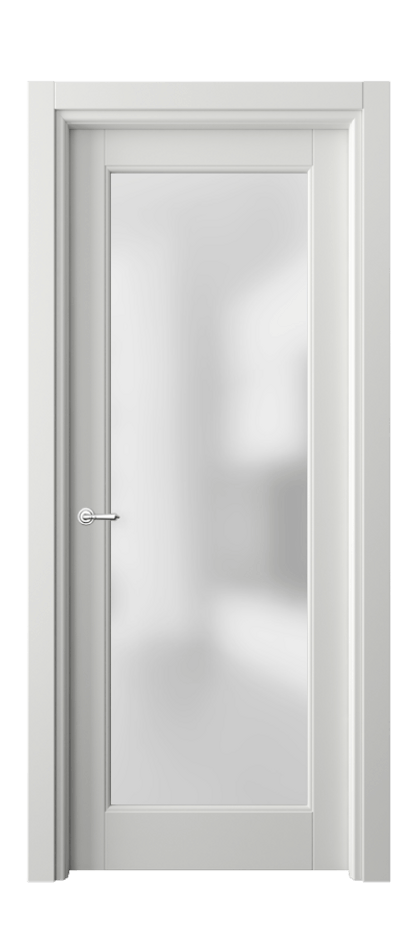 Межкомнатная дверь Toscana Litera 6300 Бук светло-серый Сатинированное стекло Цена 5060 Br | Volhovec