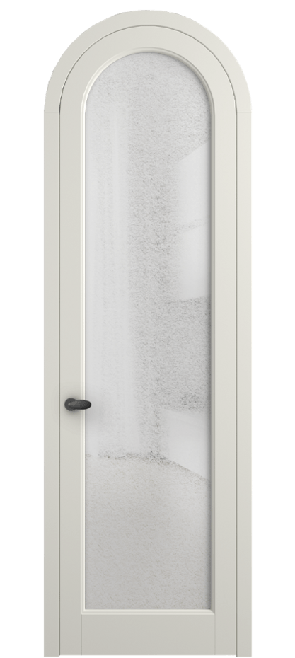 Межкомнатная дверь Palazzo 6814 Матовый жемчужный Фактурное стекло "Лёд", триплекс Цена 7000 Br | Volhovec