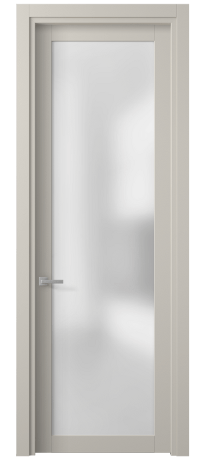 Межкомнатная дверь Planum 2102 ПЭТ светло-серый Сатинированное стекло Цена 1270 Br | Volhovec