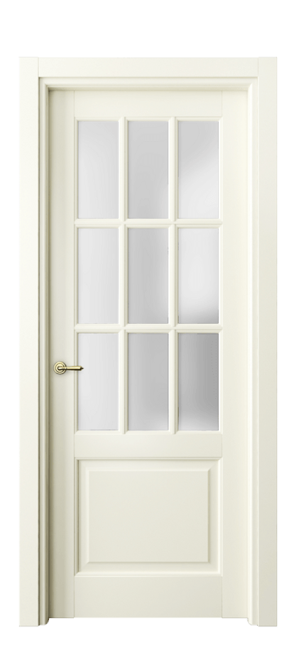 Межкомнатная дверь Тоскана Грильято 6312 Матовый молочно-белый Сатинированное стекло Цена 5980 Br | Volhovec
