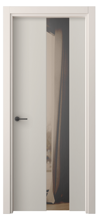 Межкомнатная дверь Freedom 4226 ПЭТ светло-серый Двустороннее бронзовое зеркало, триплекс, 8 мм Цена 1600 Br | Volhovec