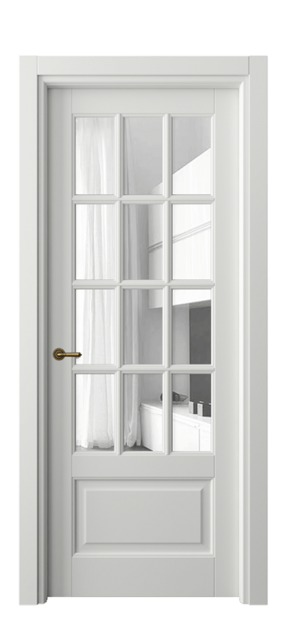 Межкомнатная дверь Toscana Grigliato 6313 Бук светло-серый Прозрачное стекло Цена 6110 Br | Volhovec