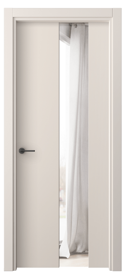 Межкомнатная дверь Фридом 4226 ПЭТ пудровый бежевый Двустороннее зеркало, триплекс Цена 1900 Br | Volhovec