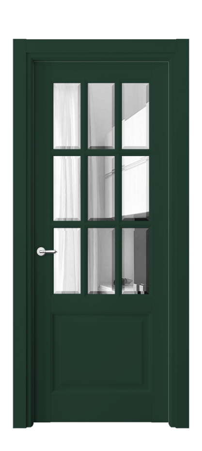 Межкомнатная дверь Toscana Grigliato 6312 Бук белоснежный Прозрачное стекло с фацетом Цена 6200 Br | Volhovec