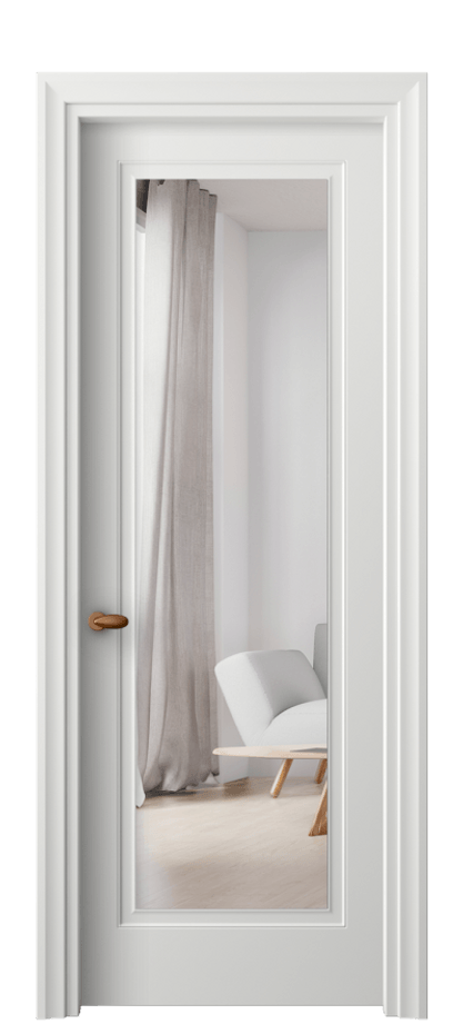 Межкомнатная дверь Esse 8503 Матовый светло-серый Двустороннее зеркало, триплекс, 7 мм Цена 2540 Br | Volhovec