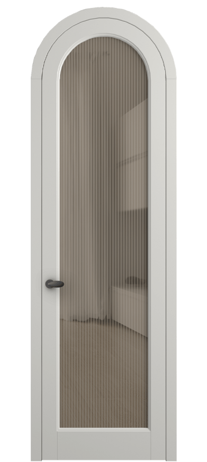 Межкомнатная дверь Palazzo 6814 Матовый серый Рифлёное бронзовое стекло "Moru", триплекс Цена 7100 Br | Volhovec