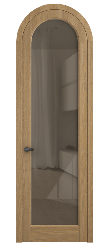 Межкомнатная дверь Palazzo 6814 Дуб пшеничный матовый Рефлективное бронзовое стекло "Stopsol", калёное Цена 11500 Br | Volhovec