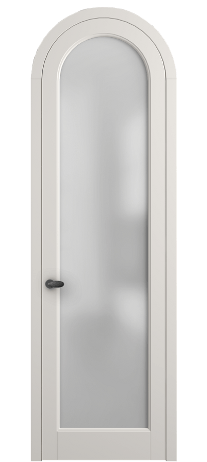 Межкомнатная дверь Палаццо 6814 Матовый пудровый белый Сатинированное стекло Цена 6700 Br | Volhovec
