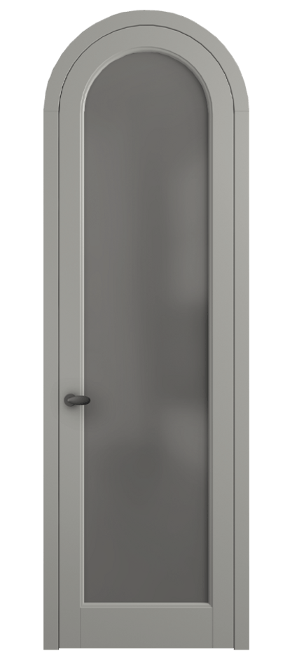 Межкомнатная дверь Palazzo 6814 Матовый нейтральный серый Сатинированное серое стекло, триплекс Цена 6700 Br | Volhovec