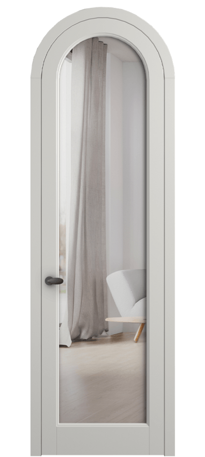 Межкомнатная дверь Palazzo 6814 Матовый серый Двустороннее зеркало, триплекс Цена 6800 Br | Volhovec