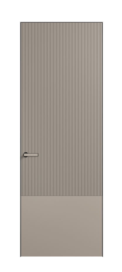 Дверь межкомнатная Velvet АКУ 8203 Матовый бисквитный. Скрытый универсальный короб Черный Цена 4400 . Фабрика дверей Волховец 8 (800) 551 43 19 Межкомнатная дверь Velvet АКУ 8203 Матовый бисквитный. Цена 4400 | Volhovec