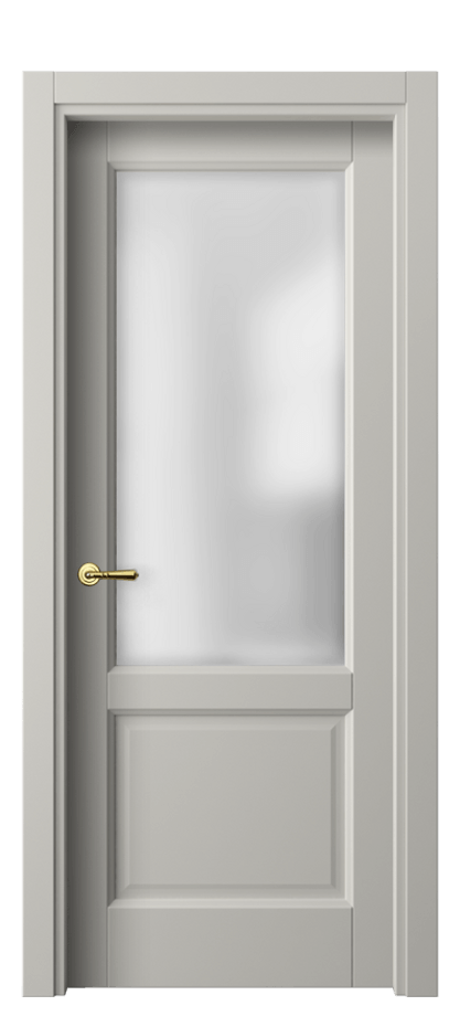Межкомнатная дверь Galant 1422 Матовый тёплый серый Сатинированное стекло Цена 2800 Br | Volhovec