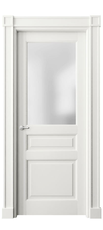 Межкомнатная дверь Тоскана Плано 6304 Матовый серый Сатинированное стекло Цена 7050 Br | Volhovec