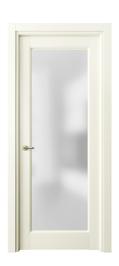 Межкомнатная дверь Тоскана Элегантэ 6300 Матовый молочно-белый Сатинированное стекло Цена 5060 Br | Volhovec