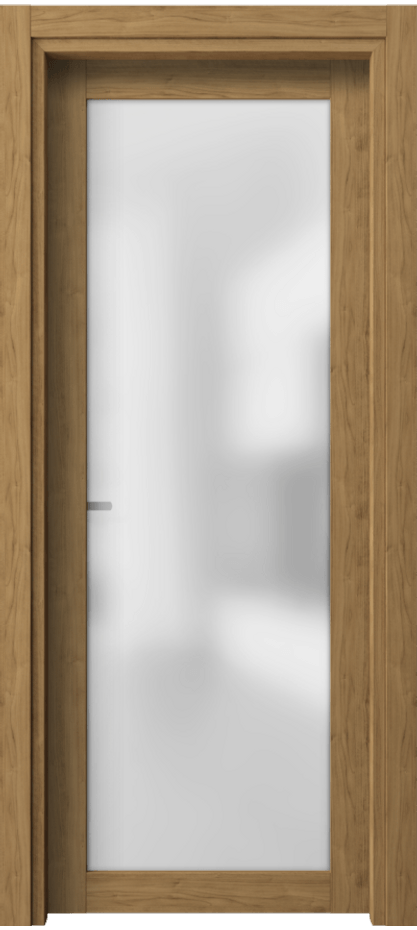 Межкомнатная дверь Neo 2102 Грецкий орех Сатинированное стекло Цена 1171 Br | Volhovec